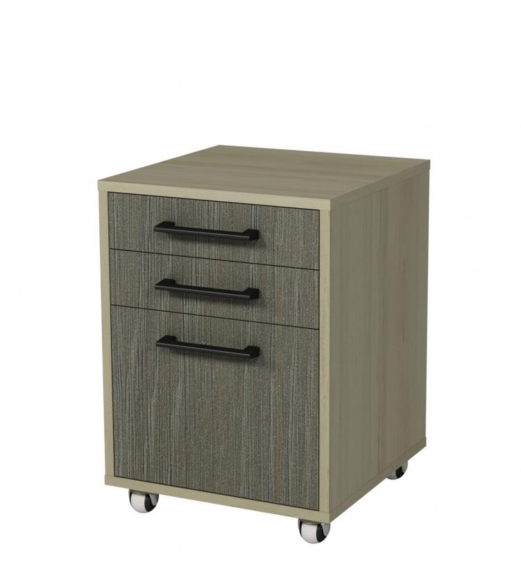 Тумба мобільна з дверцею і 2-ма шухлядами АНШАР ГРУП (6619), 440х450х610 мм